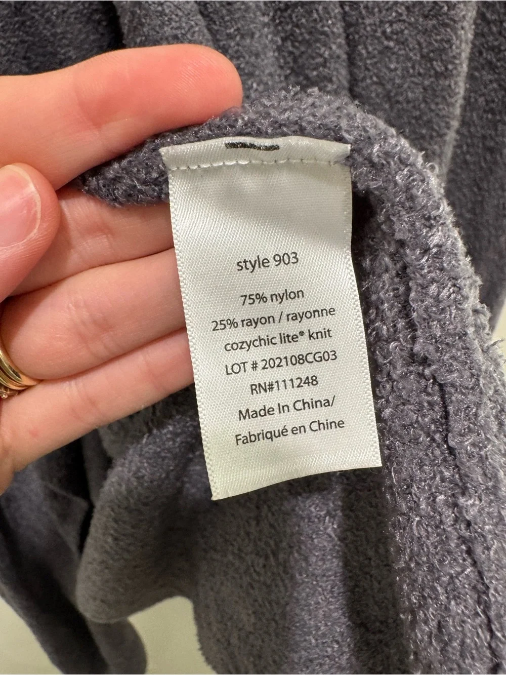 Barefoot‎ Dreams CozyChic Lite Calypso Wrap/Cardigan Purple Small Medium